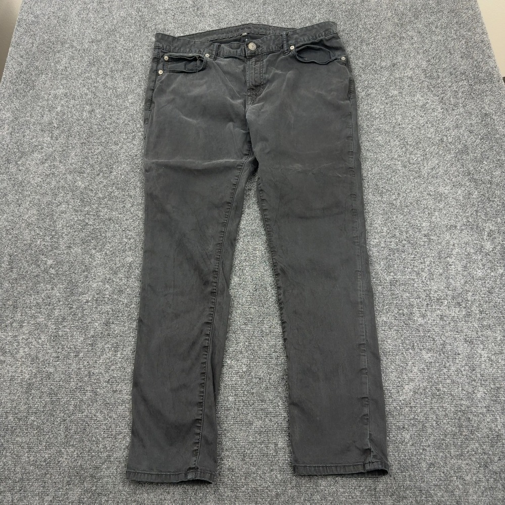 American Eagle Pants Mens 36x32 Grey Cotton Flex Stretch Chino Casual Style
